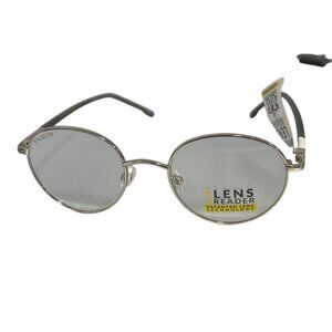 Kredom 1 Lens Reader Reading Glasses Patented Technology Acrylic Frame Silver